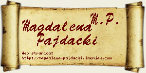 Magdalena Pajdački vizit kartica